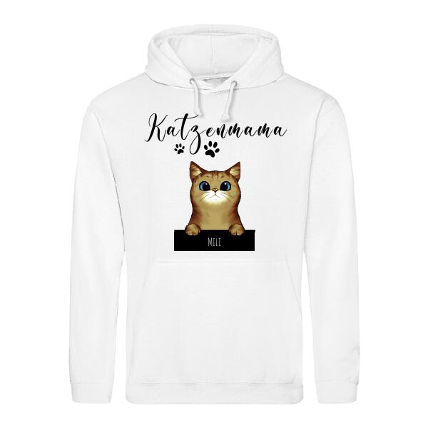 Neugierige Katzen - Individueller Hoodie