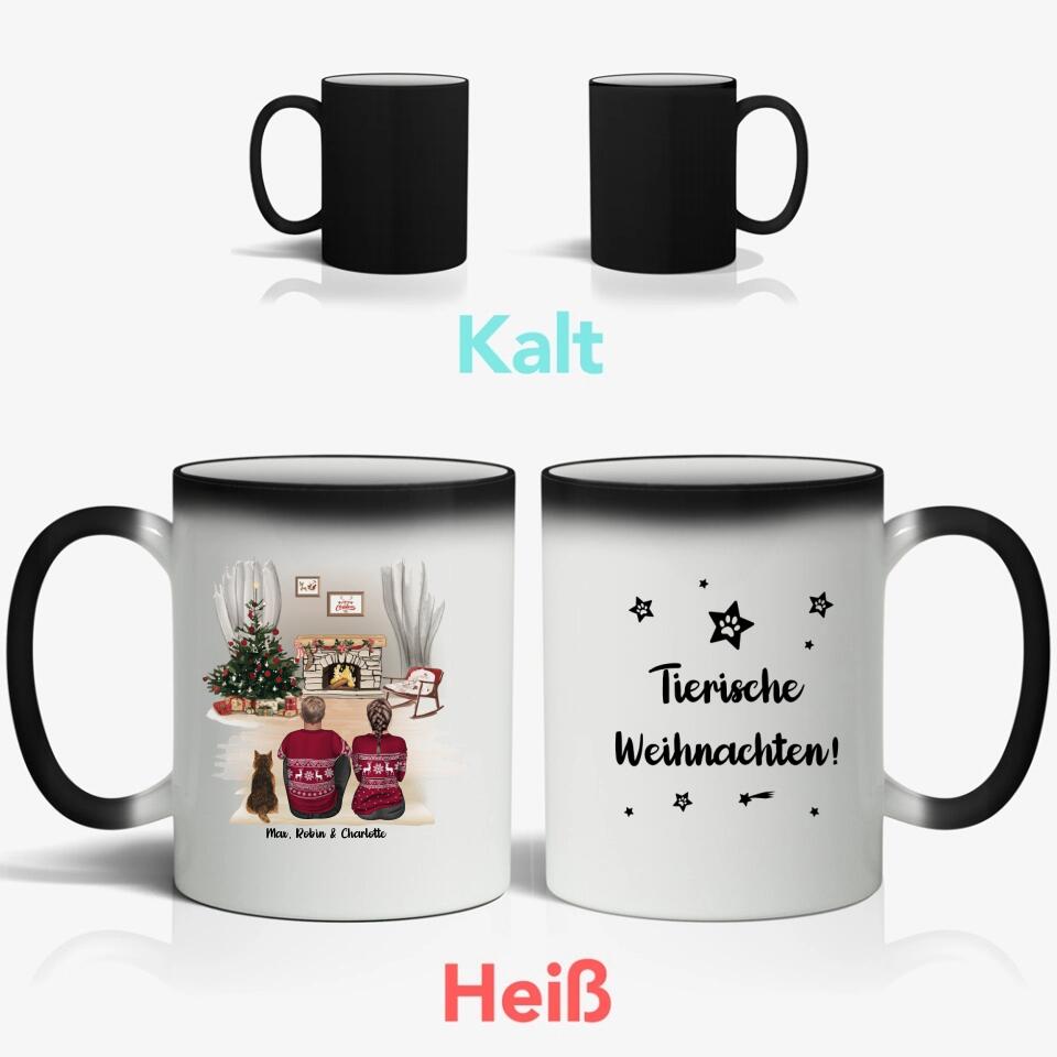 Pärchen am Kamin - Individuelle Tasse