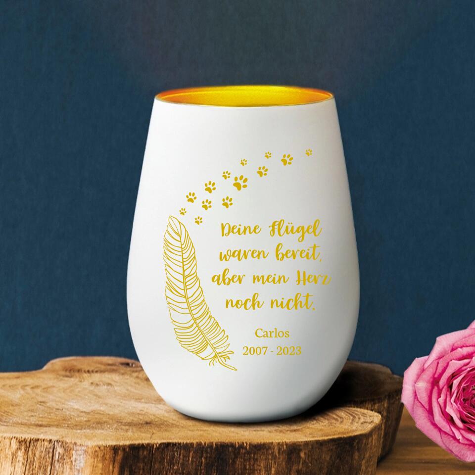 Deine Flügel - Individuelles Trauerlicht