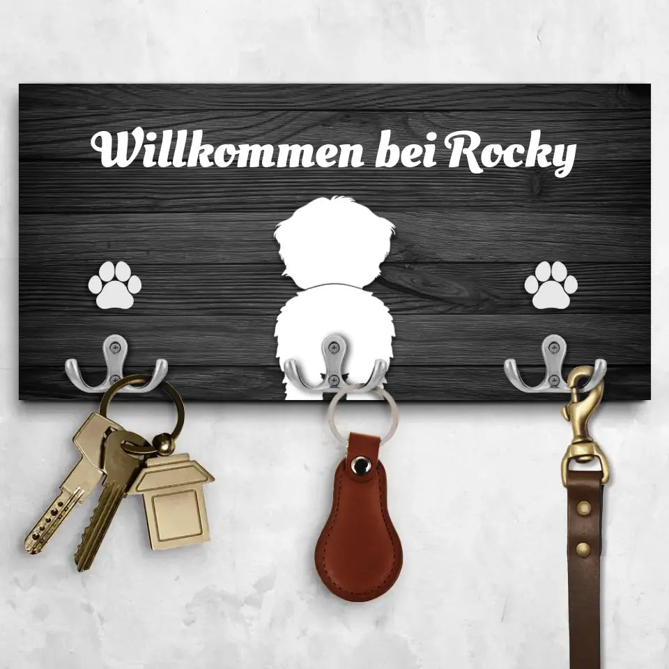 Hundepopo - Individuelles Schlüsselbrett