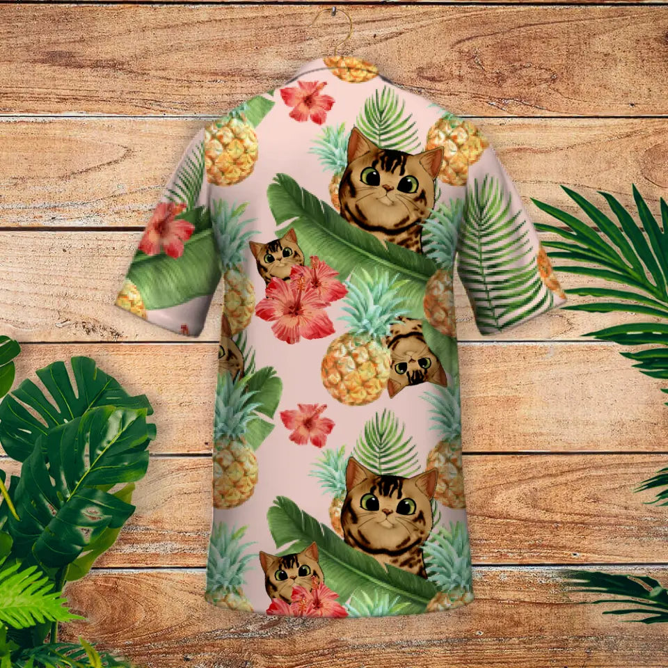 Tropische spähende Haustiere - Individuelles Hawaiihemd