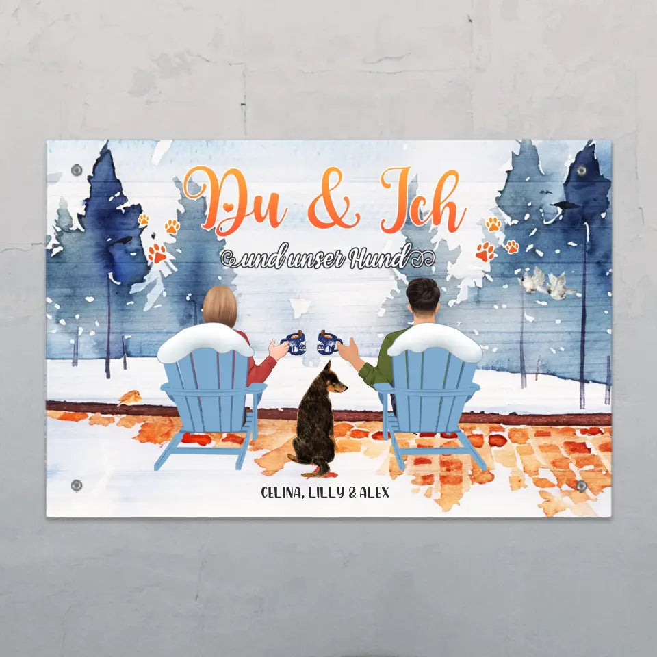 Du und ich und unsere Tiere - Individuelles Türschild