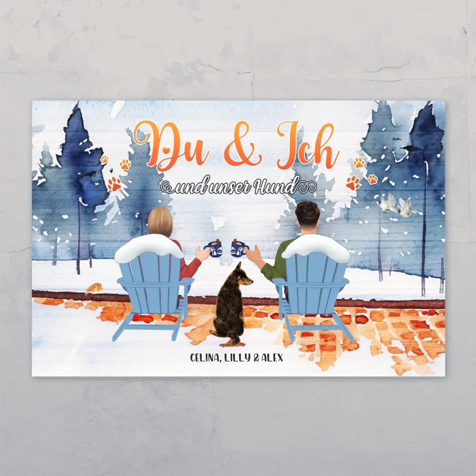 Du und ich und unsere Tiere - Individuelles Türschild
