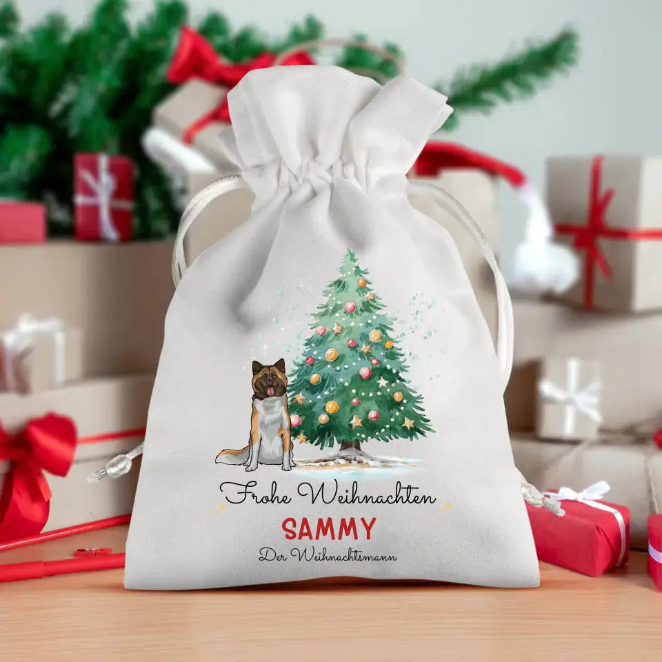 Tierische Weihnachten - Individueller Geschenkbeutel