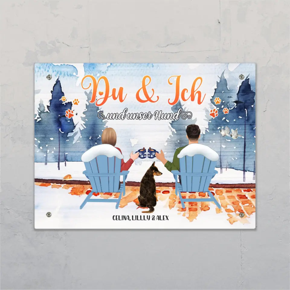 Du und ich und unsere Tiere - Individuelles Türschild