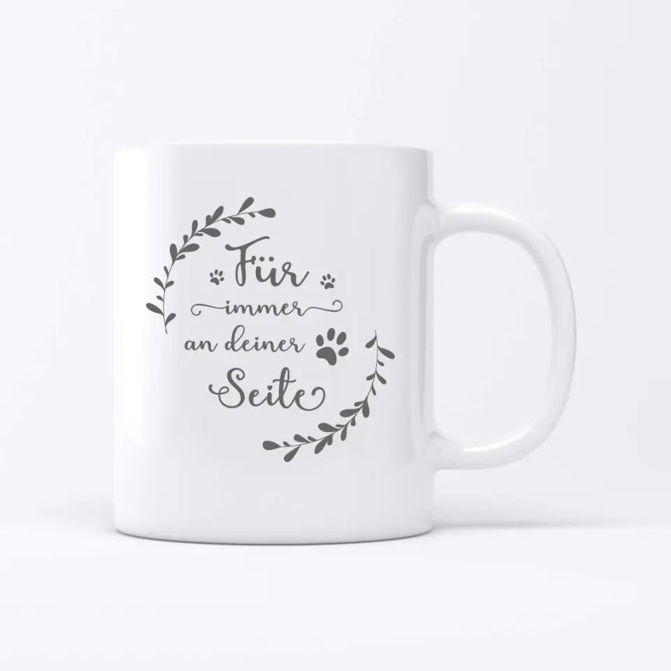 Hochzeitspaar mit Haustier - Individuelles Tasse