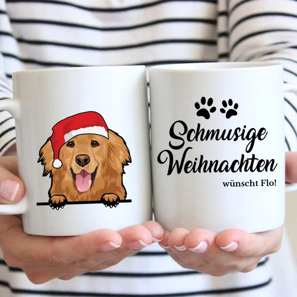 Schmusige Weihnachten - Individuelle Tasse