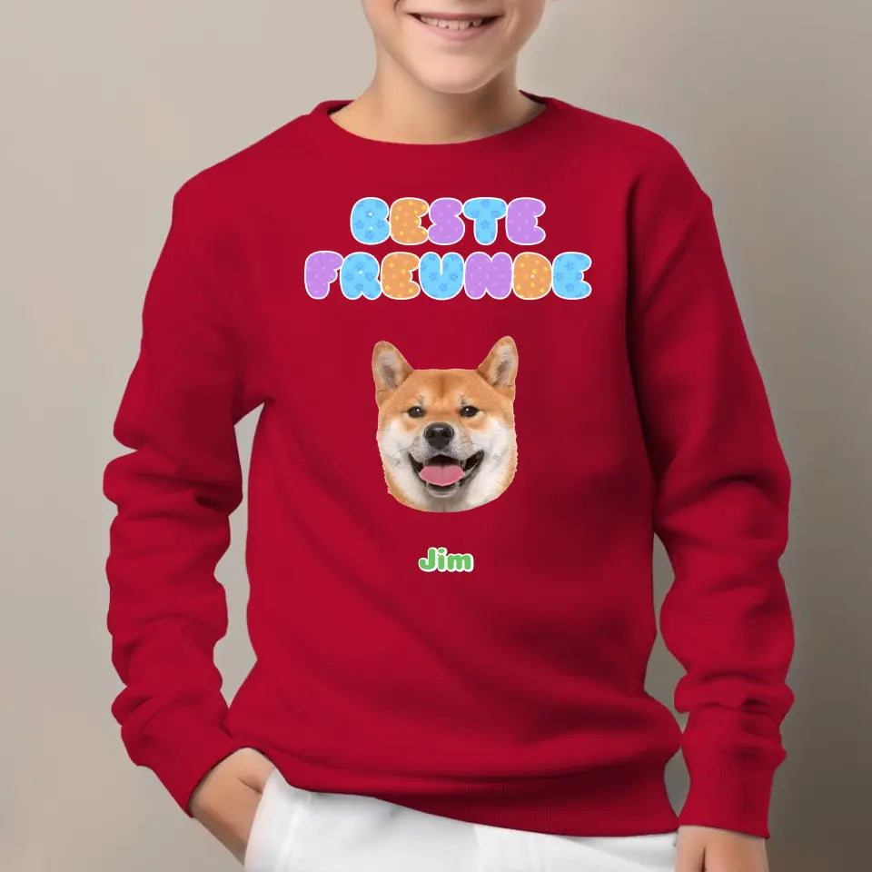 Beste Freunde - Individuelles Kinder Sweatshirt