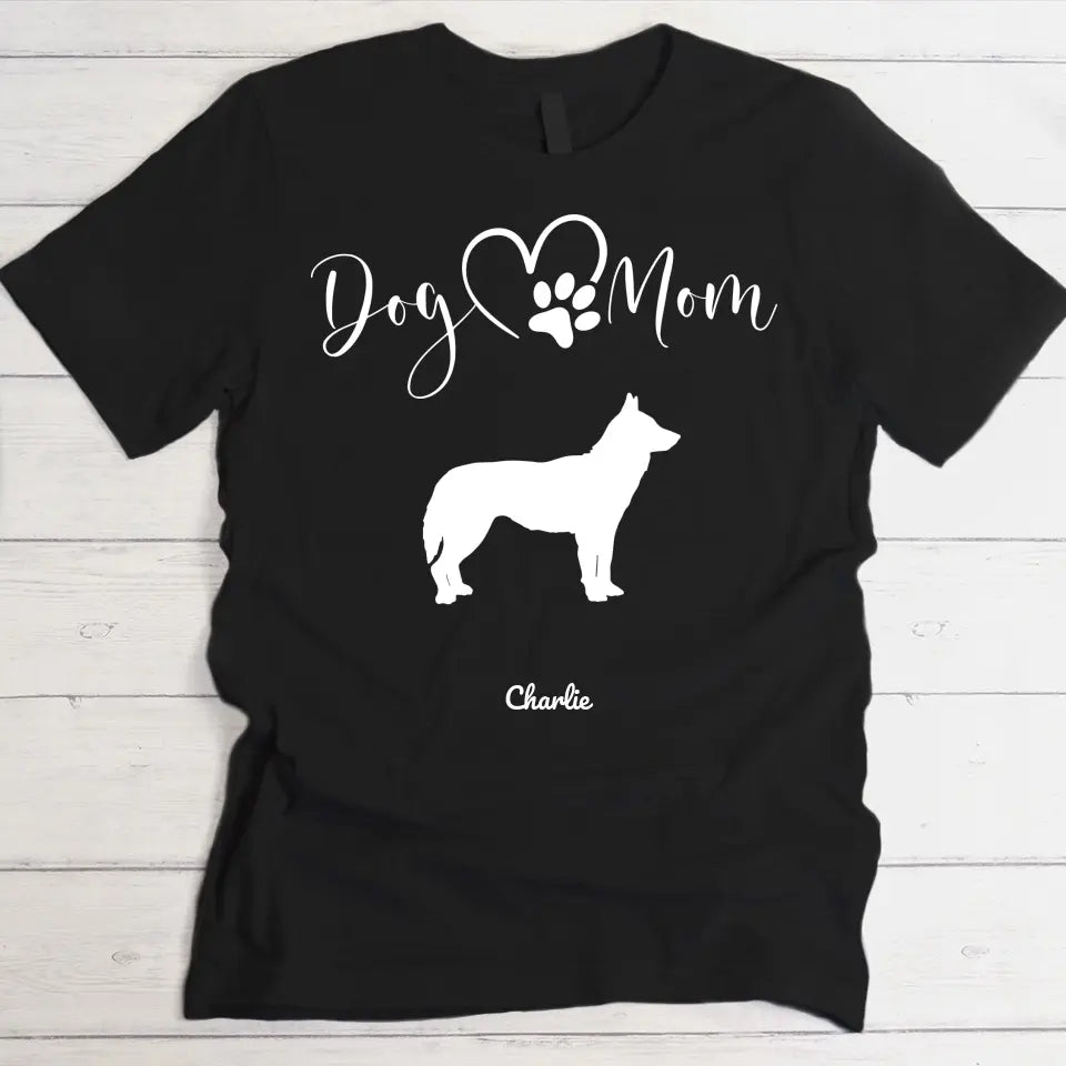 Silhouetten Hundemama - Individuelles T-Shirt