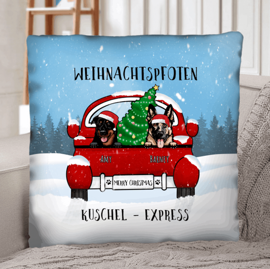 Weihnachts-Kuschel-Express - Individuelles Kissen