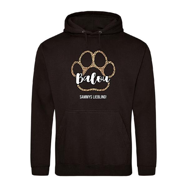 Pfote mit Leomuster - Individueller Hoodie