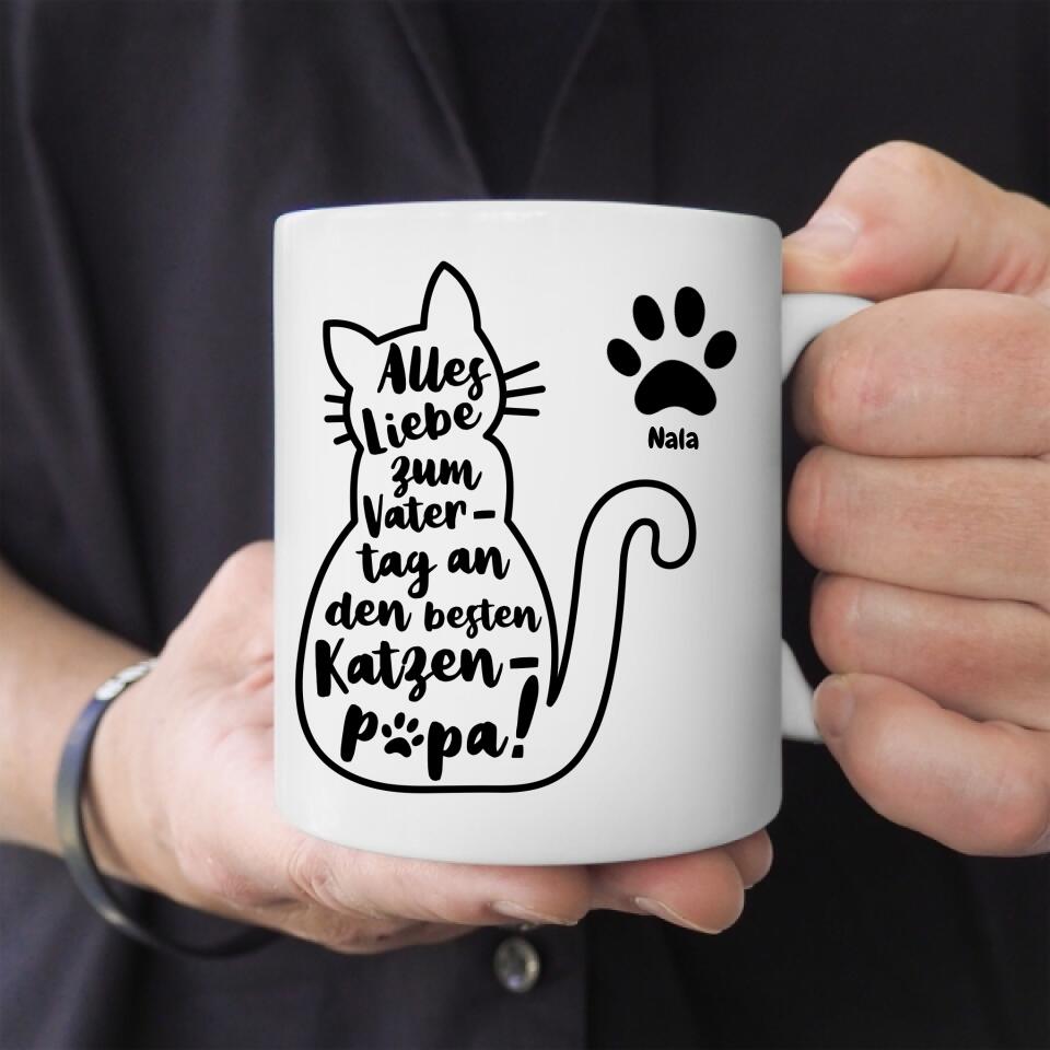 Bester Katzenpapa - Individuelle Tasse