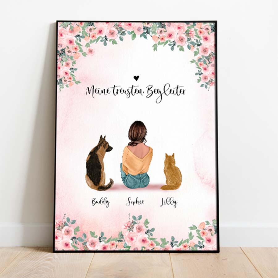 Dog/Cat Mum - Individuelles Poster