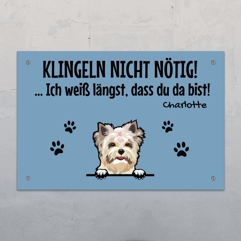 Klingeln nicht nötig - Individuelles Türschild
