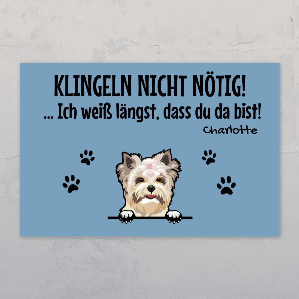 Klingeln nicht nötig - Individuelles Türschild