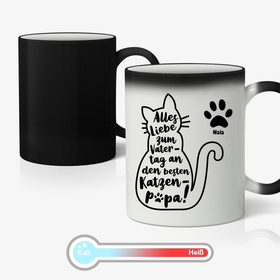 Bester Katzenpapa - Individuelle Tasse