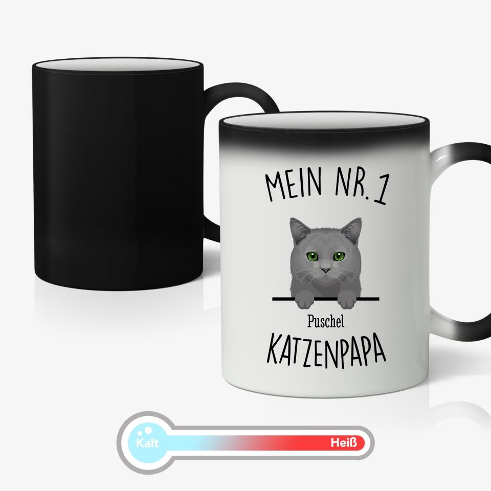 Nr. 1 Katzenpapa - Individuelle Tasse