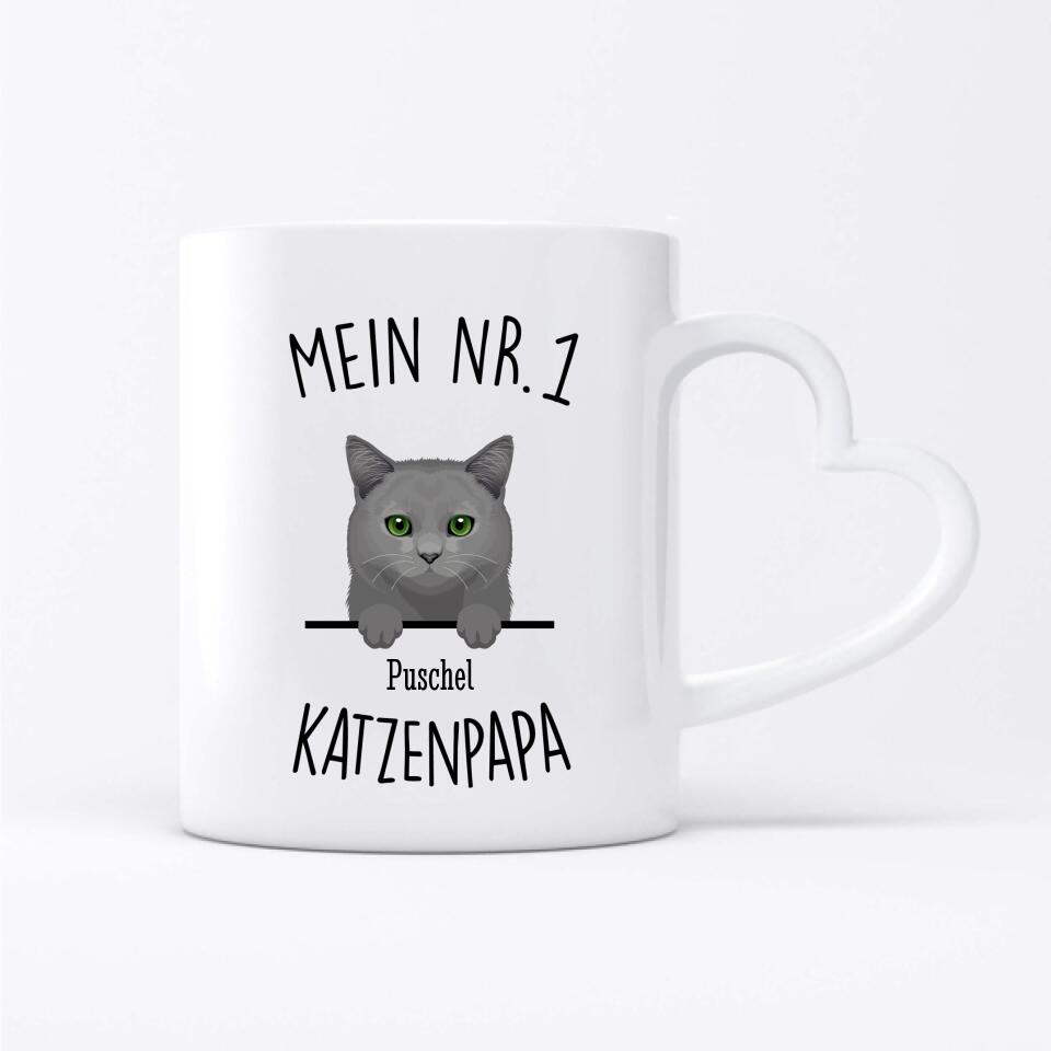 Nr. 1 Katzenpapa - Individuelle Tasse