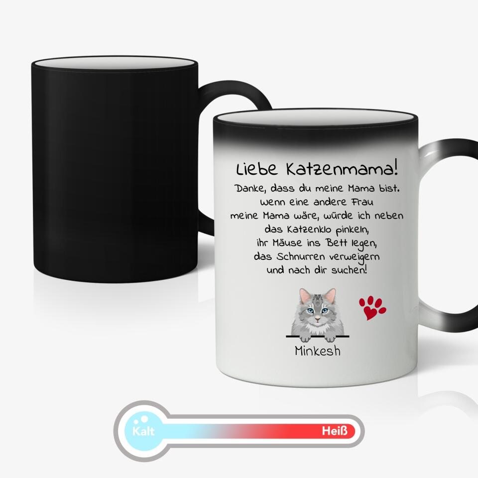 Liebe Katzenmama/ Lieber Katzenpapa - Individuelle Tasse