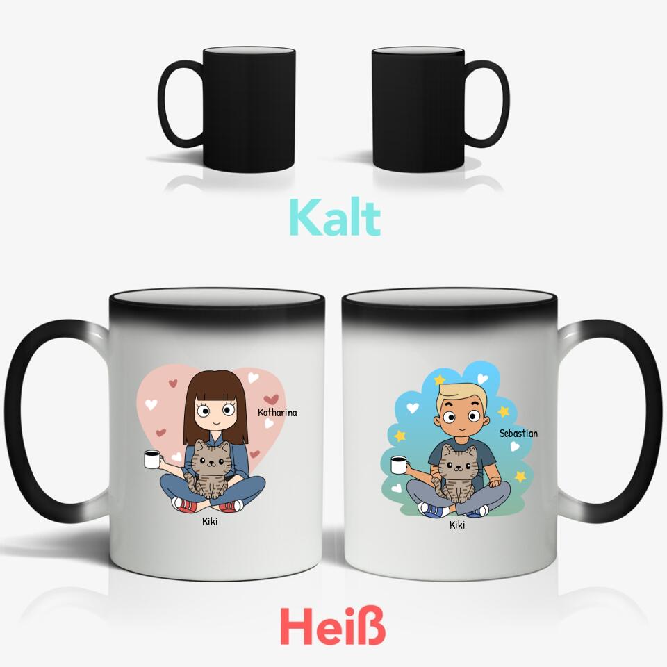 Katzenfamilie - Individuelle Tasse (Kein Set)