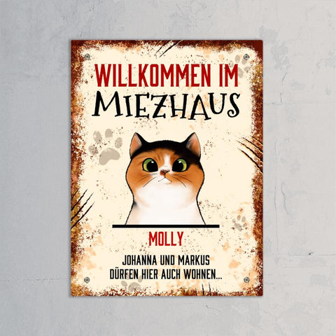 Miezhaus - Individuelles Türschild - Featured Image