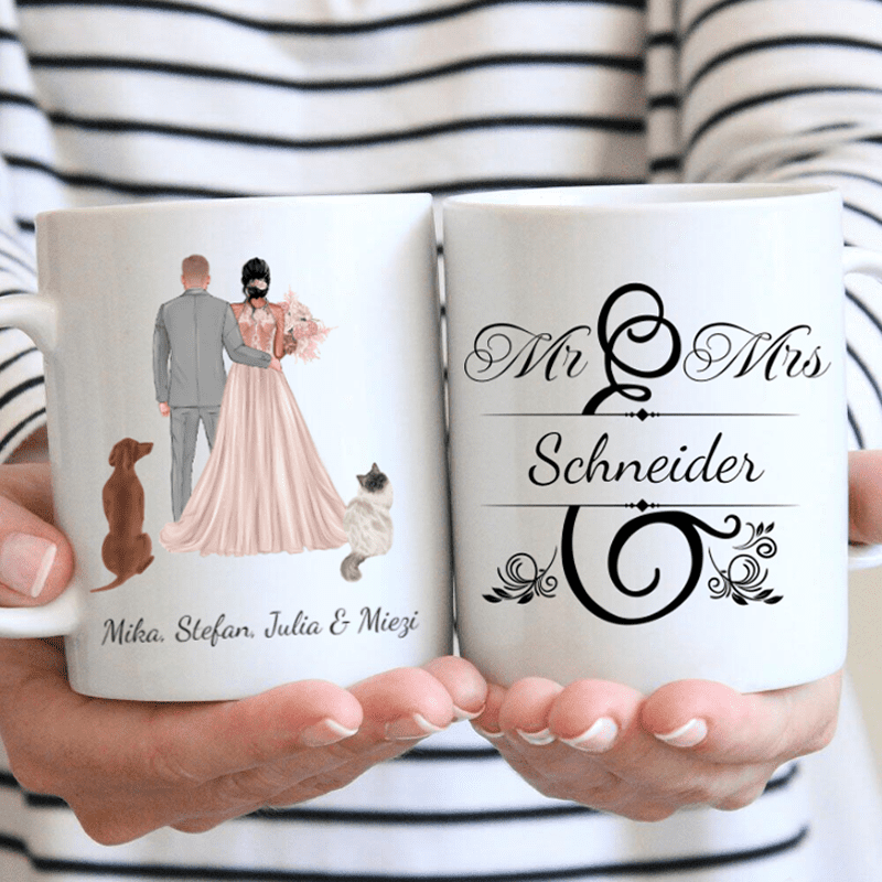 Mr & Mrs - Individuelle Tasse