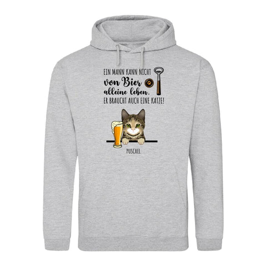 Bier & Miau - Individueller Hoodie