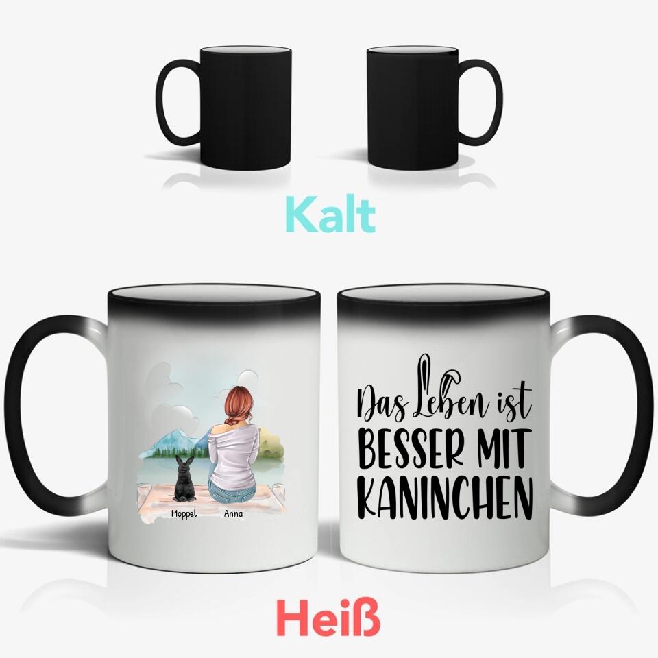 Das Leben ist besser mit Kaninchen - Individuelle Tasse