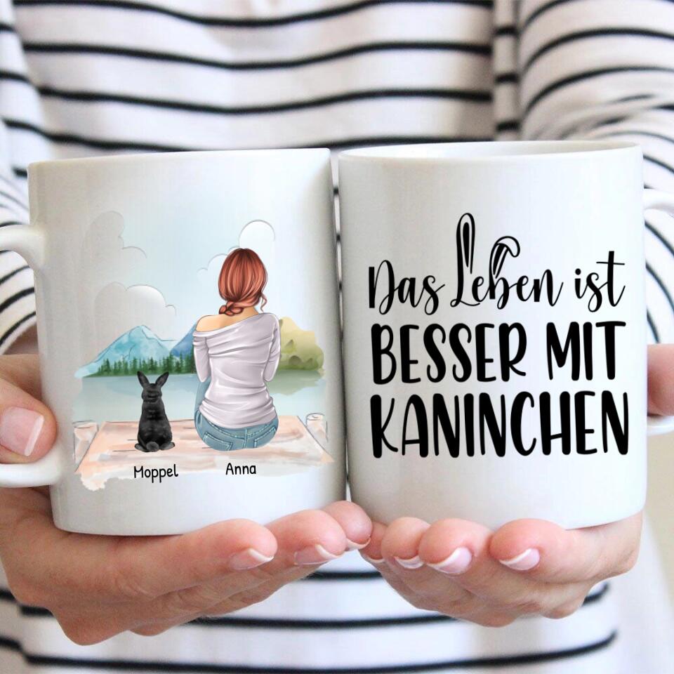 Das Leben ist besser mit Kaninchen - Individuelle Tasse