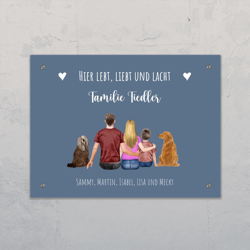 Familienschild - Individuelles Türschild