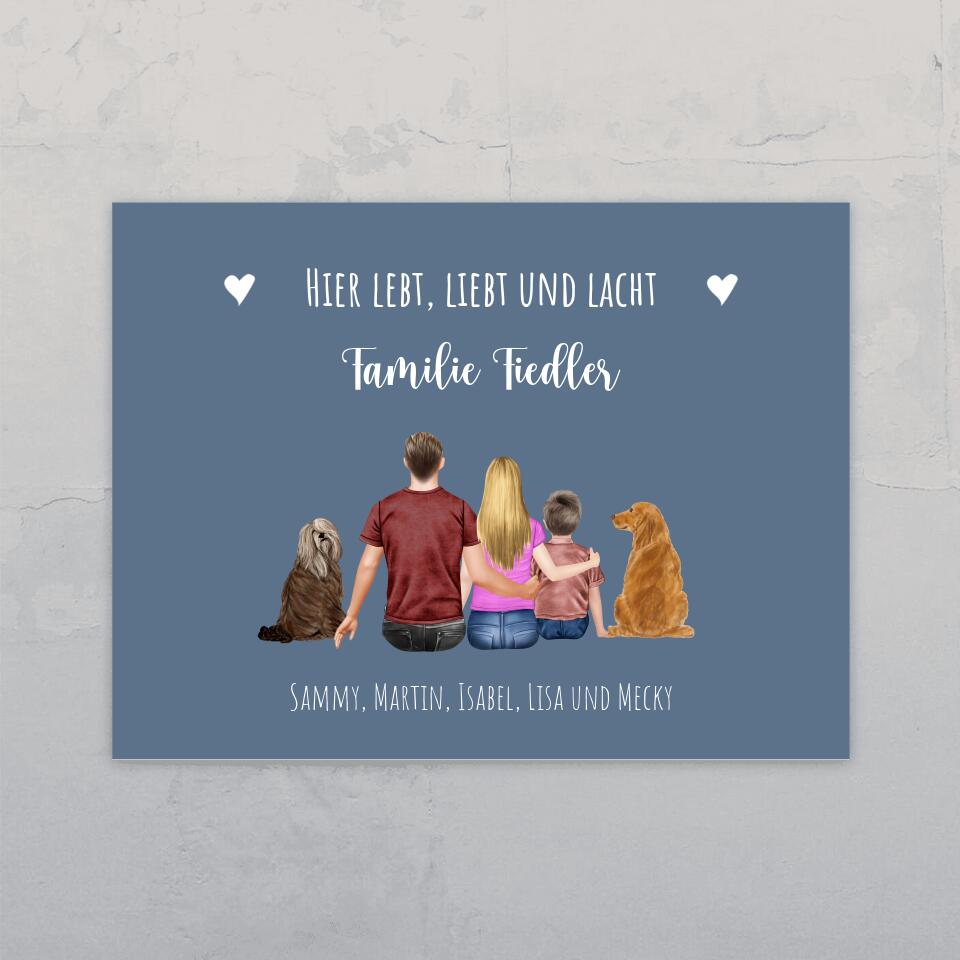 Familienschild - Individuelles Türschild