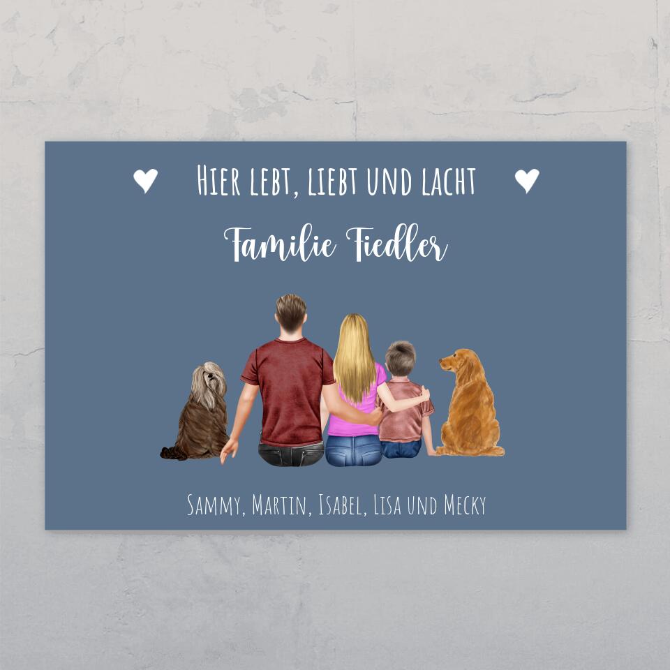 Familienschild - Individuelles Türschild