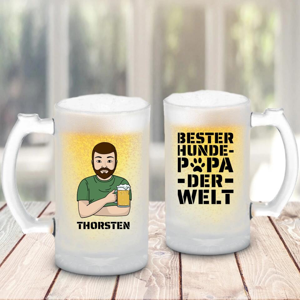 Bester Hundepapa - Individueller Bierkrug