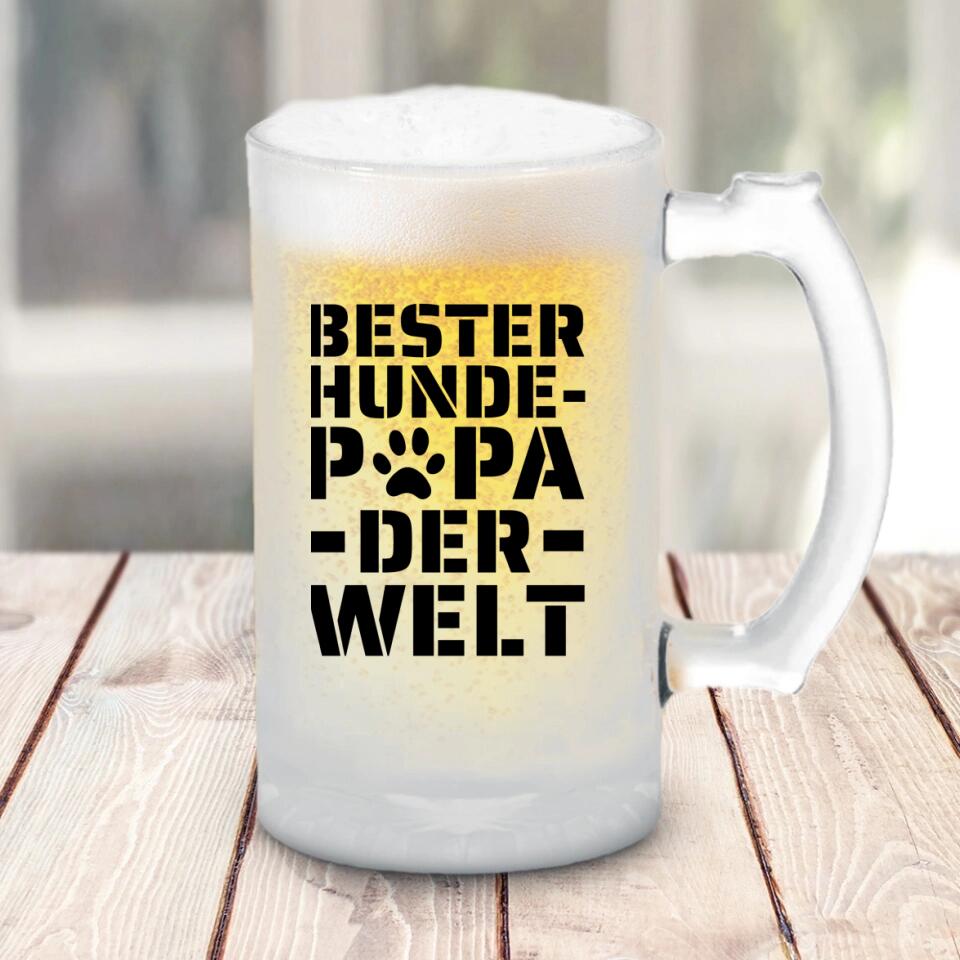 Bester Hundepapa - Individueller Bierkrug