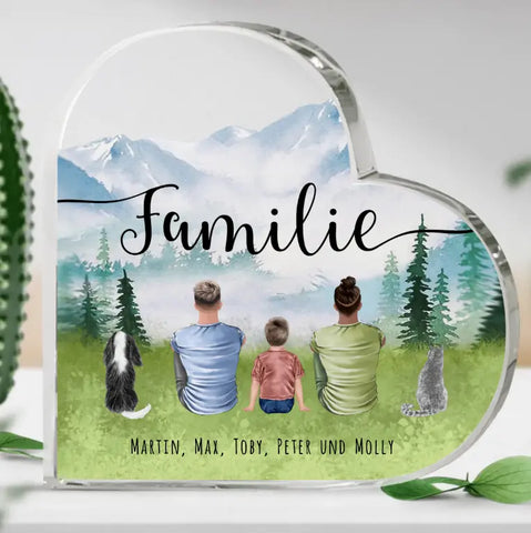 LGBT+ Familie - Individuelles Glasherz - Featured Image