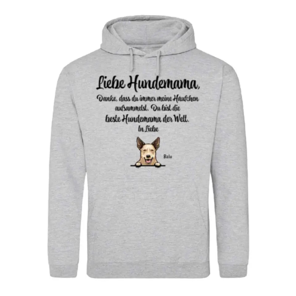 Danke liebe Hundemama - individueller Hoodie