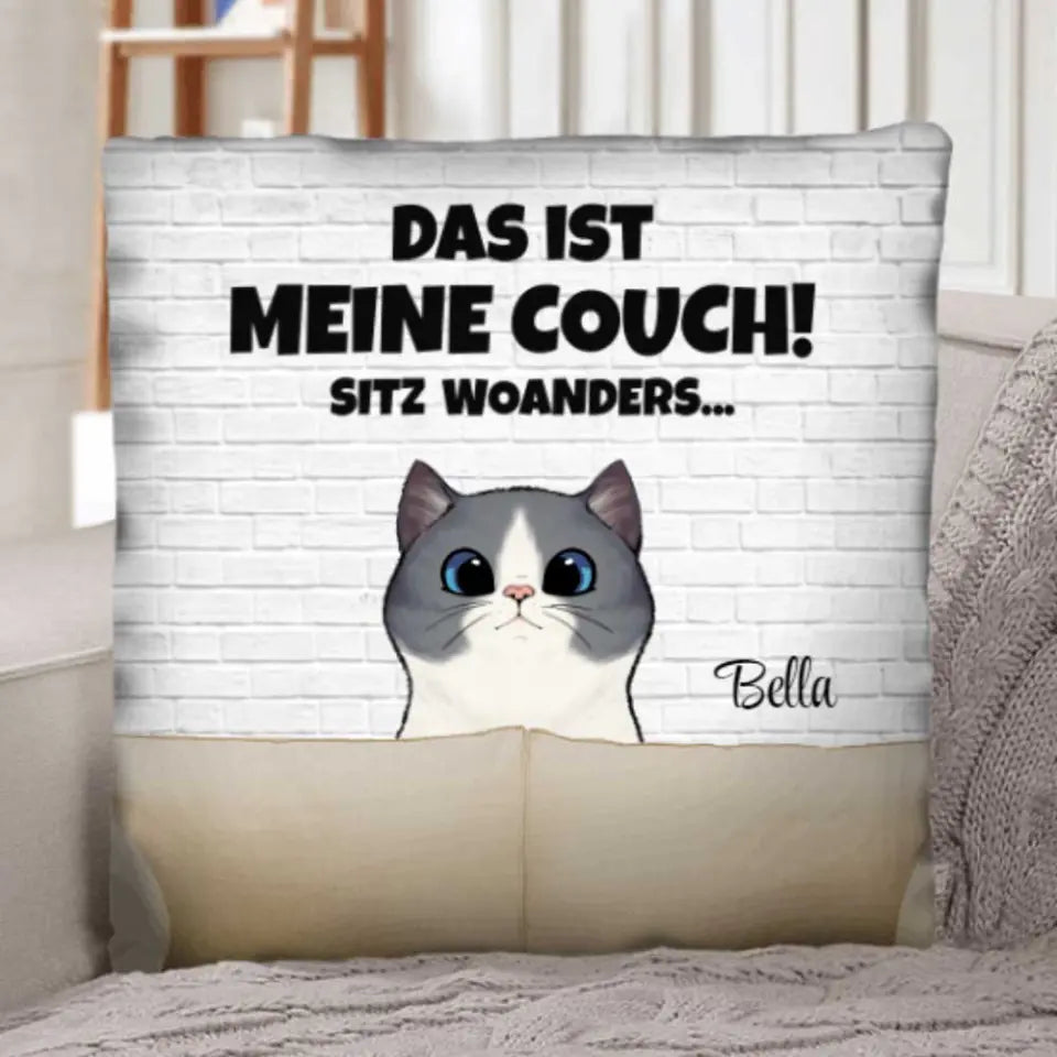 Unsere Couch (Katzen) - Individuelles Kissen