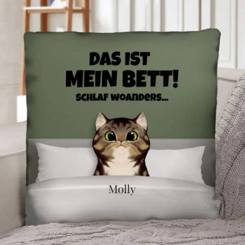 Unser Bett (Katzen) - Individuelles Kissen - Featured Image