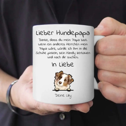 Lieber Hundepapa - Individuelle Tasse