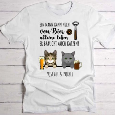 Bier & Miau - Individuelles T-Shirt - Featured Image
