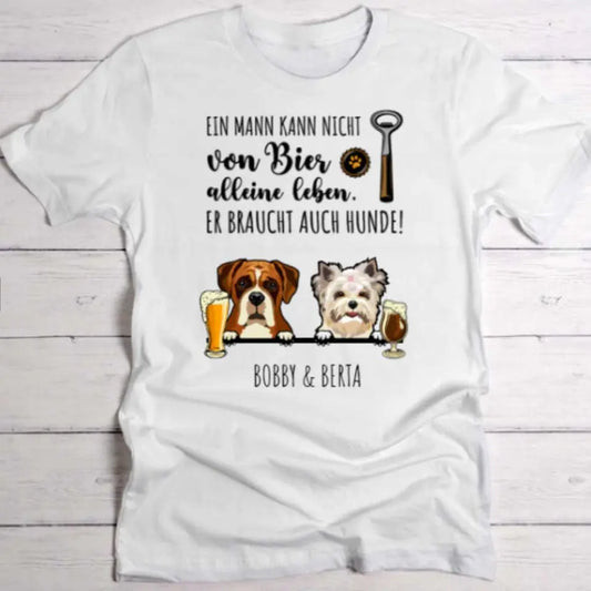 Bier & Wuff - Individuelles T-Shirt
