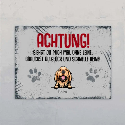 Schnelle Beine - Individuelles Türschild - Featured Image