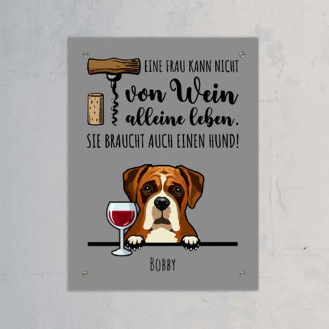 Wein & Wuff - Individuelles Schild - Featured Image