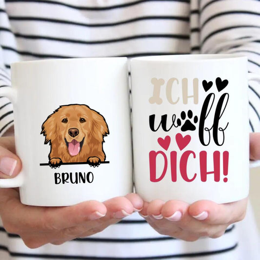 Ich wuff dich! - Individuelle Tasse