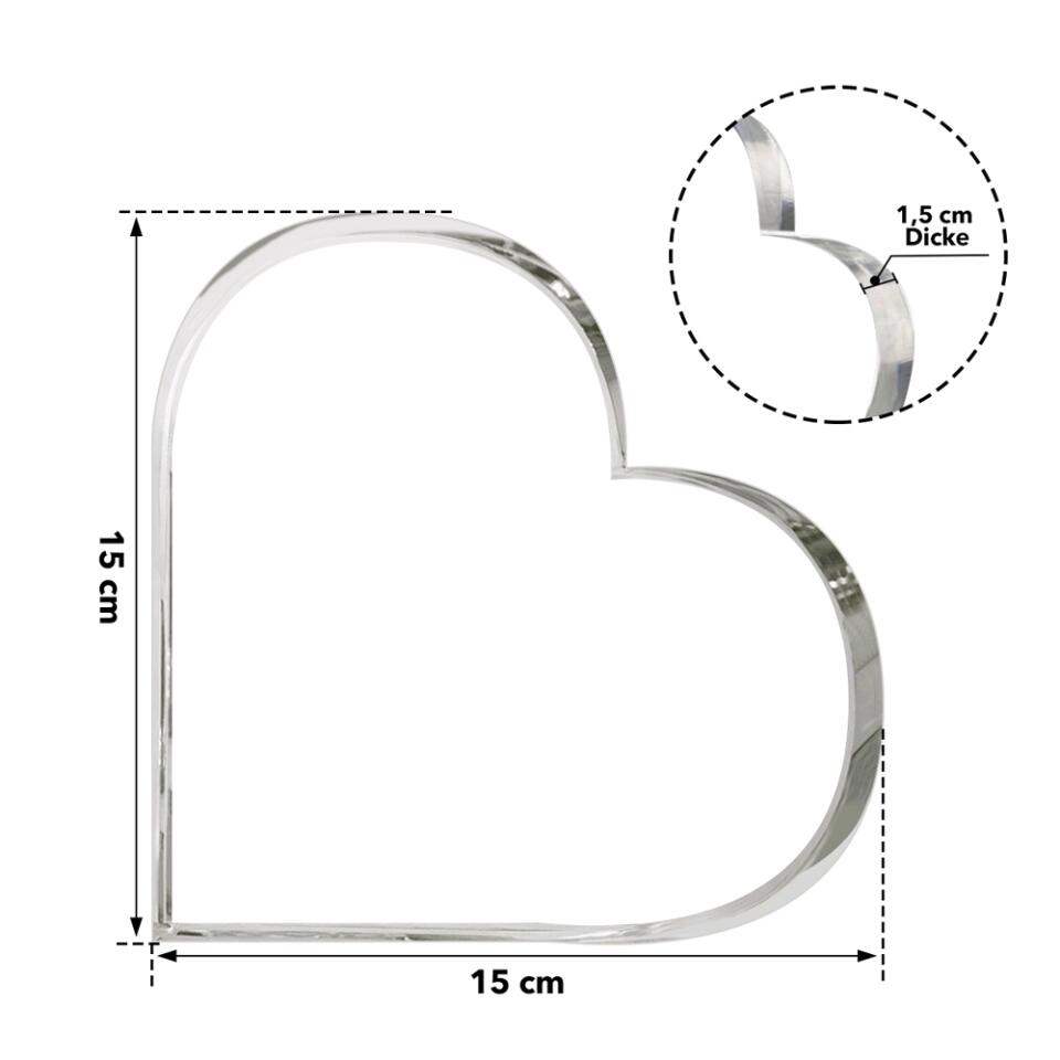 Liebe auf Pfoten - Individuelles Glasherz