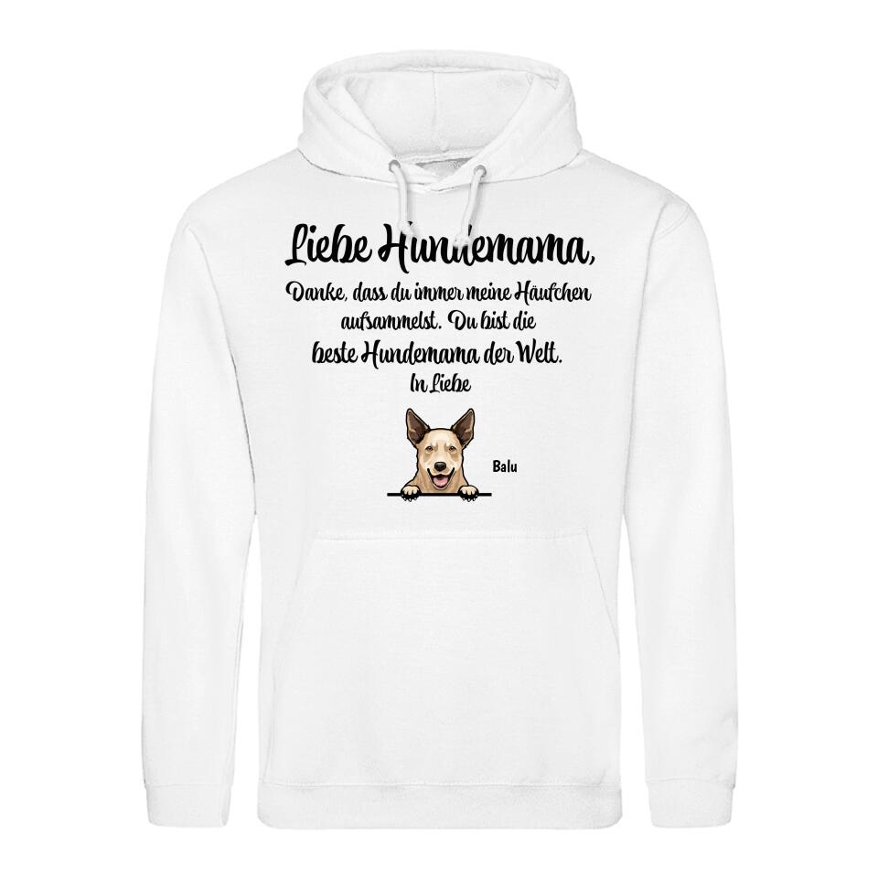 Danke liebe Hundemama - individueller Hoodie