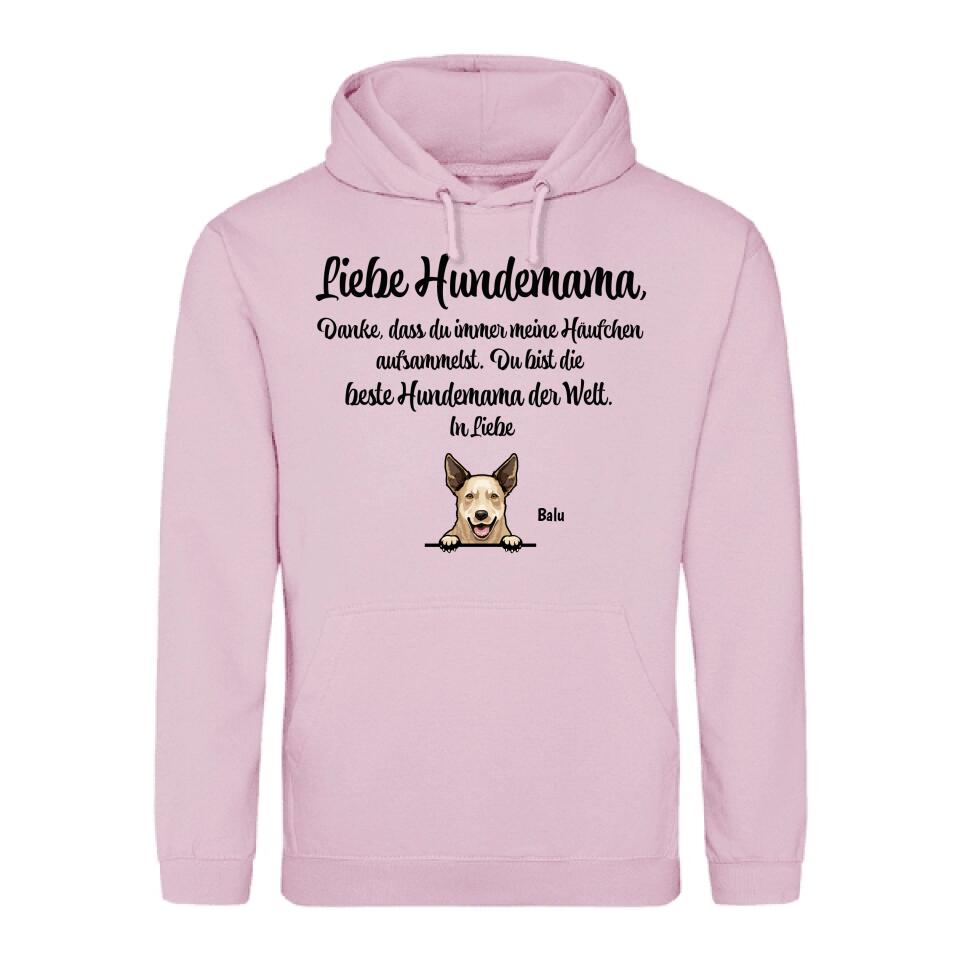 Danke liebe Hundemama - individueller Hoodie