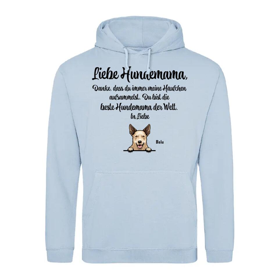 Danke liebe Hundemama - individueller Hoodie