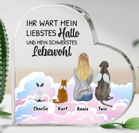 Mein liebstes Hallo - Individuelles Glasherz - Featured Image