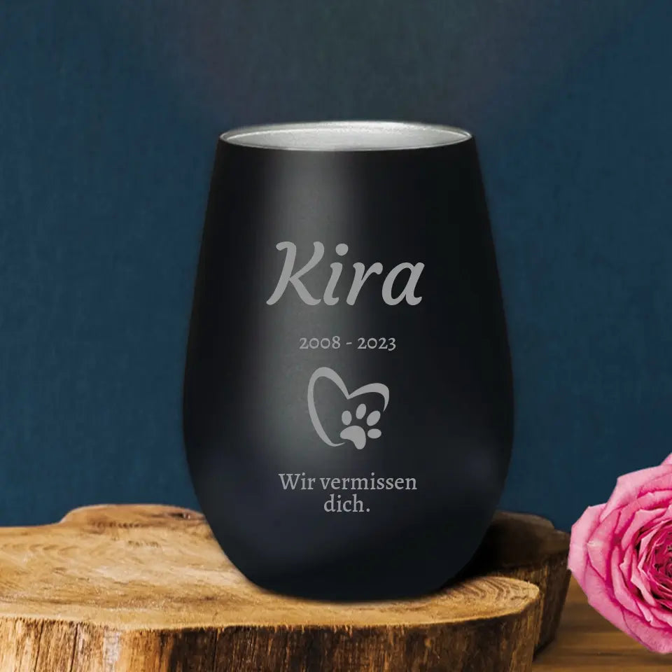 Wir vermissen dich - Individuelles Trauerlicht